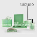 Transparent Polyresin Bathroom Set